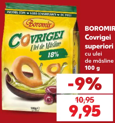 BOROMIR Covrigei superiori cu ulei de măsline, 100 g