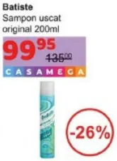 Șampon uscat Batiste Original, 200 ml