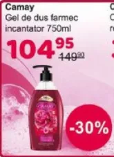 Gel de duș Camay „Farmec încântător”, 750 ml