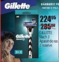 Gillette Aparat de ras Mach 3, 2 rezerve