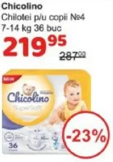 Chicolino Детские подгузники-трусики №4, 7–14 кг, 36 шт.