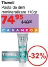 Tiswell Pastă de dinți pentru remineralizare, 110 g