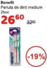 Benefit Periuțe de dinți medium, 2 buc.