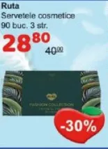 Șervețele cosmetice Ruta, 90 buc., 3 straturi