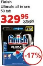 Tablete pentru mașina de spălat vase Finish Ultimate all in one, 50 buc.