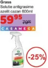 Soluție antigrăsime Grass Azelit pentru cazane, 600 ml