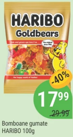 Bomboane gumate HARIBO, 100 g