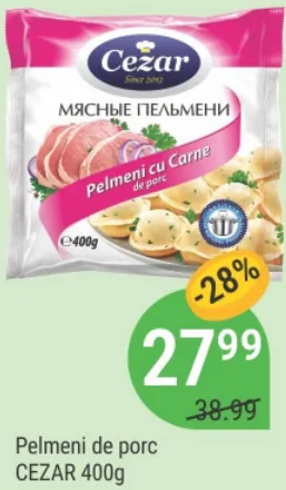 Pelmeni de porc CEZAR, 400 g