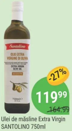 Ulei de măsline Extra Virgin SANTOLINO, 750 ml