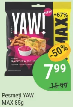 Pesmeți YAW MAX, 85g