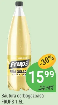 Băutură carbogazoasă FRUPS, 1.5L