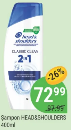 Șampon HEAD&SHOULDERS, 400 ml