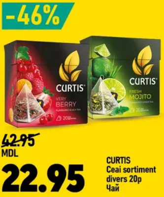 Curtis — ceai în sortiment, 20 pliculețe
