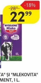 Lapte „Mlekovita” în sortiment, 1 l