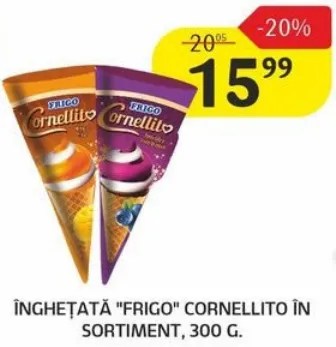 Înghețată „Frigo” Cornellito în sortiment, 300 g
