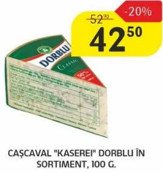 Cașcaval „Kaserei” Dorblu în sortiment, 100 g