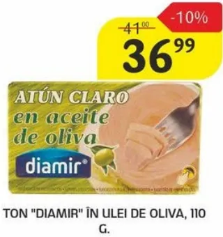 Ton „Diamir” în ulei de măsline, 110 g