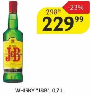 Whisky „J&B”, 0,7 L