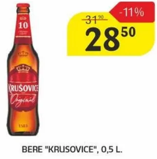 Bere „Krusovice”, 0,5 L