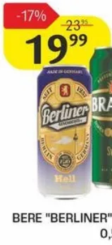 Пиво «Berliner» Hell, 0,5 L