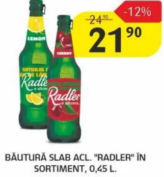 Слабоалкогольний напій «Radler» в асортименті, 0,45 L