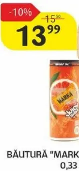 Băutură „Marka” în sortiment, 0,33 L
