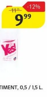 Apă „Yes!” în sortiment, 1,5 L