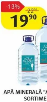 Apă minerală „Aqua Balance” în sortiment, 3 L