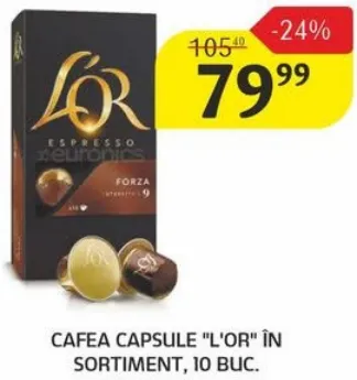 Cafea capsule „L'Or” în sortiment, 10 buc.