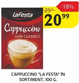 Капучино La Festa в асортименті, 100 г