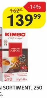 Cafea „Kimbo” în sortiment, 250 g