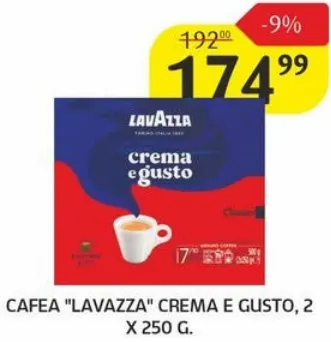 Cafea „Lavazza” Crema e Gusto, 2 × 250 g