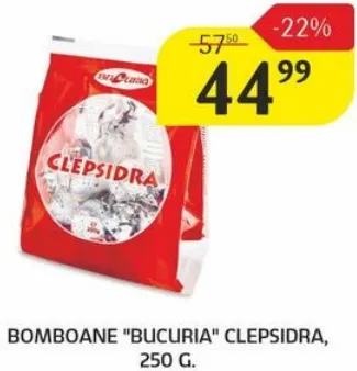 Bomboane „Bucuria” Clepsidra, 250 g