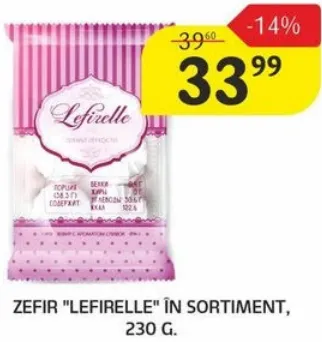Zefir „Lefirelle” în sortiment, 230 g