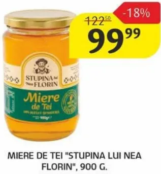 Miere de tei „Stupina lui nea Florin”, 900 g