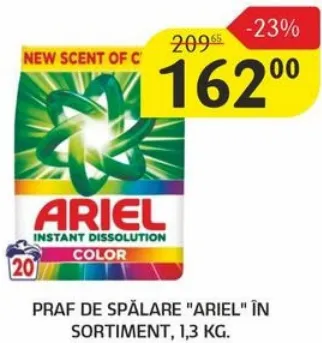 Praf de spălare Ariel în sortiment, 1,3 kg