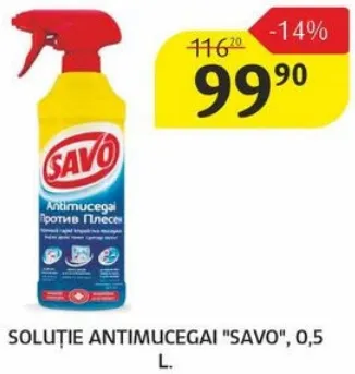 Soluție antimucegai Savo, 0,5 l