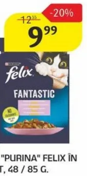 Hrană pentru pisici Purina Felix în sortiment, 85 g