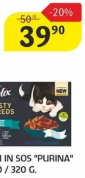 Hrană pentru pisici în sos Purina Felix, 320 g