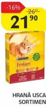 Hrană uscată Friskies în sortiment, 0,3 kg