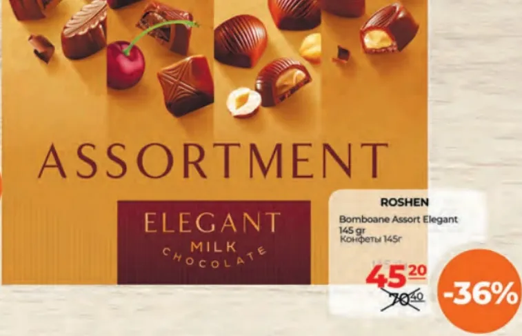 Bomboane Roshen Assort Elegant, 145 g