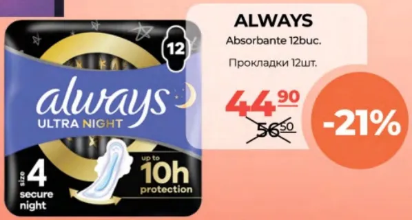 ALWAYS Absorbante 12 buc.