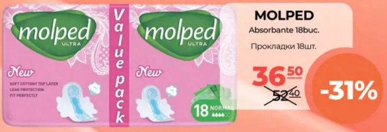 MOLPED Absorbante 18 buc.
