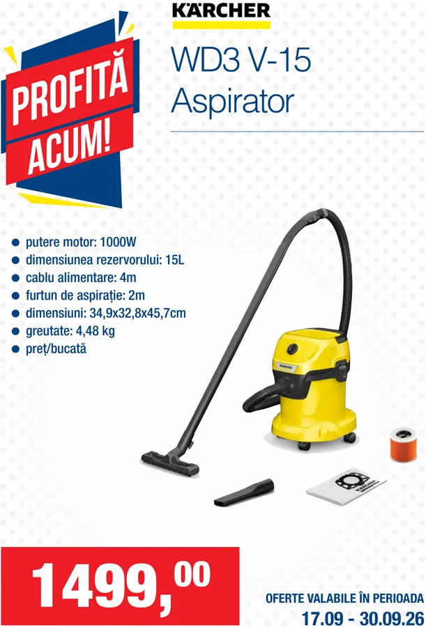 Aspirator KÄRCHER WD3 V-15