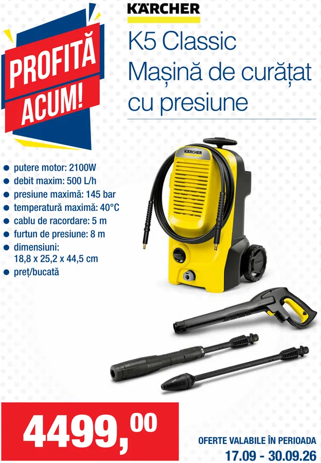 Mașină de curățat cu presiune Kärcher K5 Classic