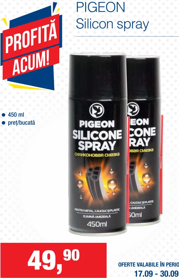 Spray cu silicon PIGEON, 450 ml